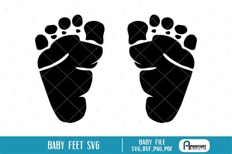 Download 10+ Printable Baby Feet Cut Files